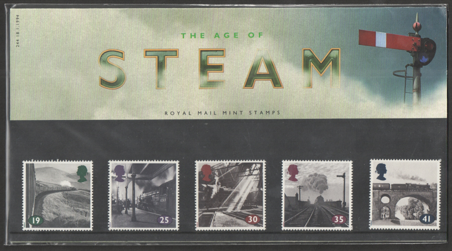 (image for) 1994 The Age Of Steam Royal Mail Presentation Pack 244